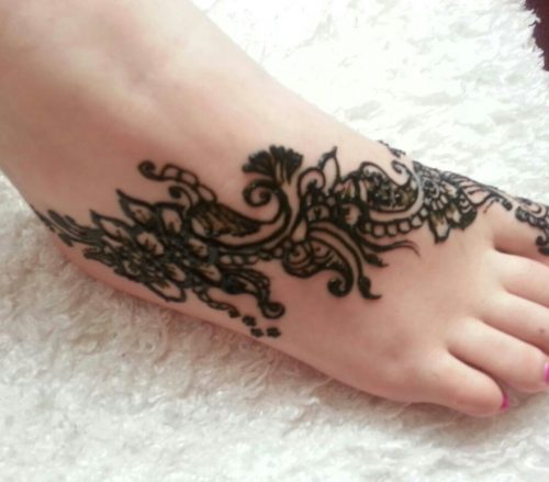 Feet Henna tattoo designs