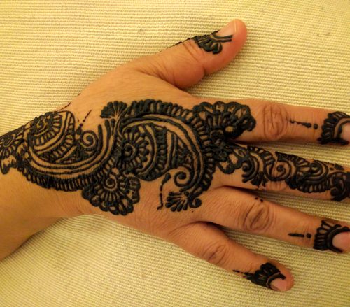 African lily Henna Design