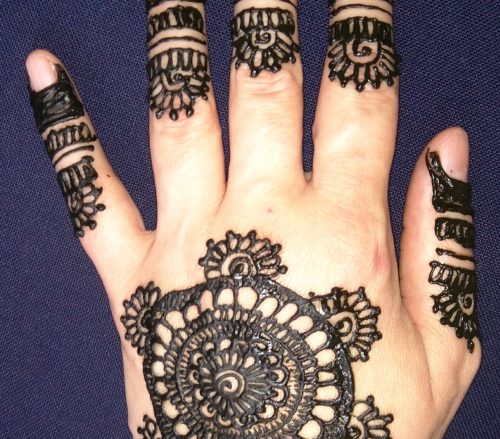 Amaryllis Henna Design