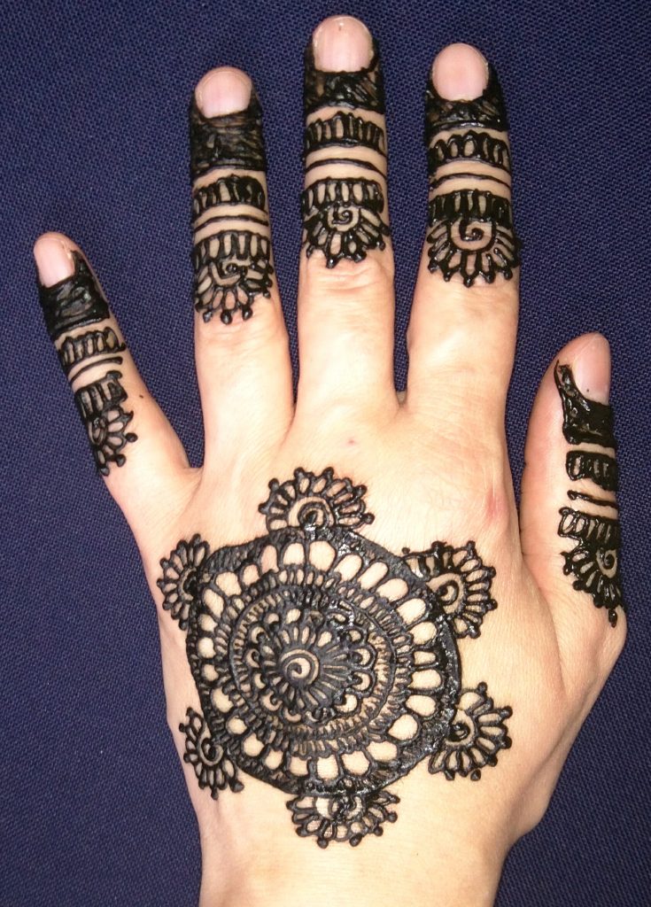 Amaryllis Henna Design