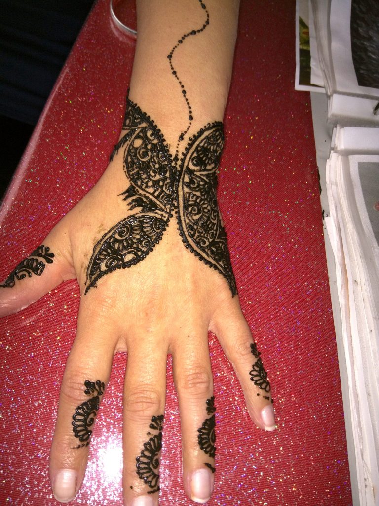 Columbine Henna Design
